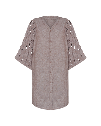 ELIAS DRESS BROWN