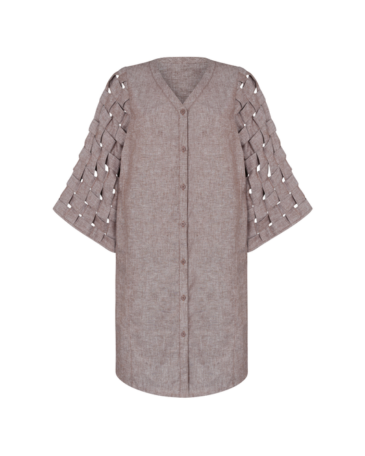ELIAS DRESS BROWN