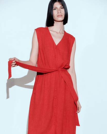VIOLA DRESS RED