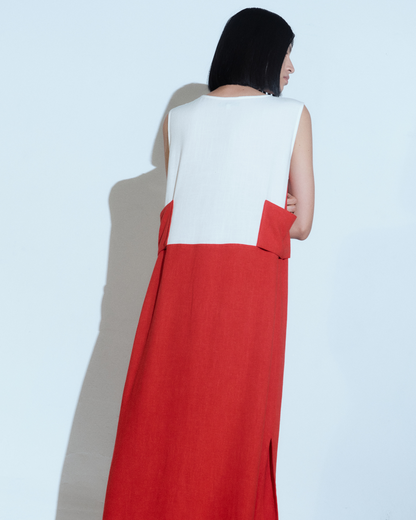 EVA DRESS RED
