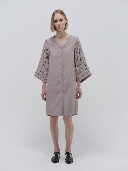 ELIAS DRESS BROWN