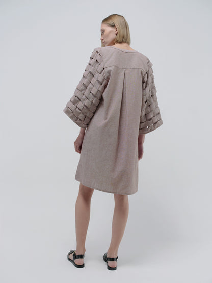 ELIAS DRESS BROWN