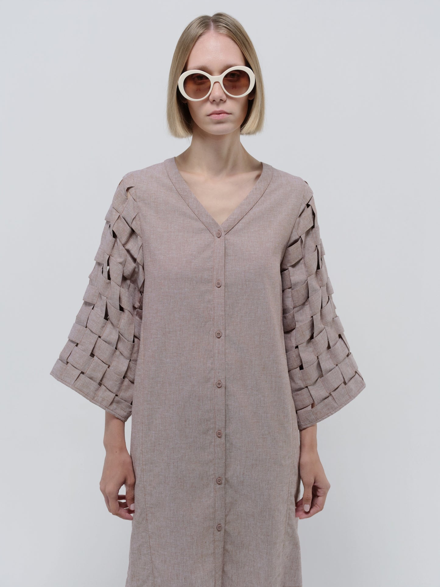 ELIAS DRESS BROWN